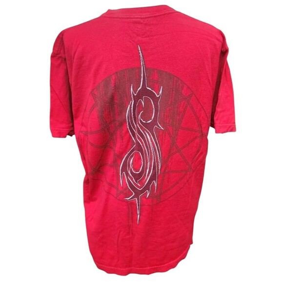 SLIPKNOT Red T-shirt Size Large Band Rock Metal Iowa 2021 2 Sides - Picture 4 of 6